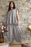 Tasha Cushion Cotton Sia Barrel Pant Mocha